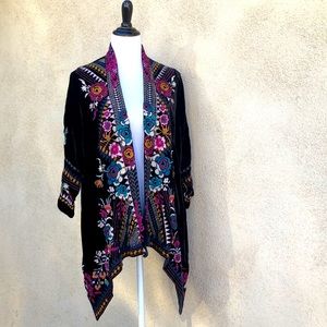 JOHNNY WAS TINASHA VELVET CARDIGAN